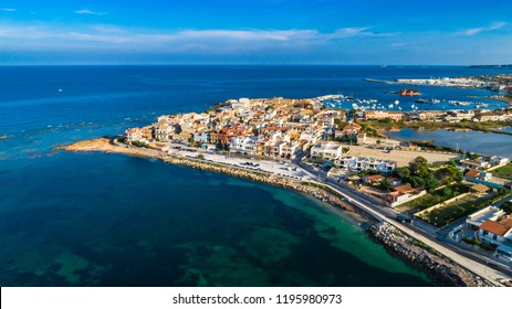 Aerial. Marzamemi, Province Of Syracuse, Italy.