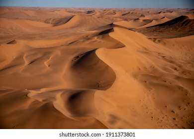 Aerial of Namibian Desert and Sand Dunes  - Powered by Shutterstock