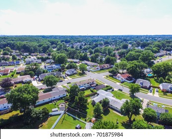 Aerial Of A Neighborhood In Parkville In Baltimore County, Maryland