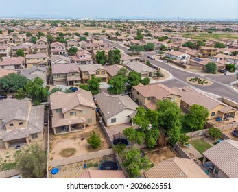 Aerial Neighborhood In Phoenix Arizona