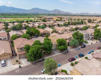 Aerial Neighborhood In Phoenix Arizona