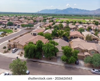 Aerial Neighborhood In Phoenix Arizona