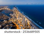 Aerial night shot of Surfers Paradise