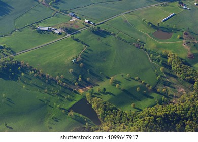 Aerial Of NorthWest Georgia USA In Spring