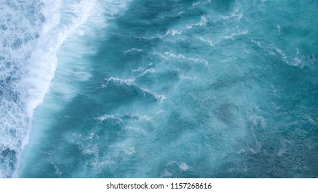 Aerial: Ocean Surface Waves View