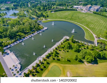 Aerial Over Forest Park In Missouri