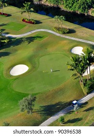 Aerial Overhead View Golf Green Florida Stock Photo 90396538 | Shutterstock