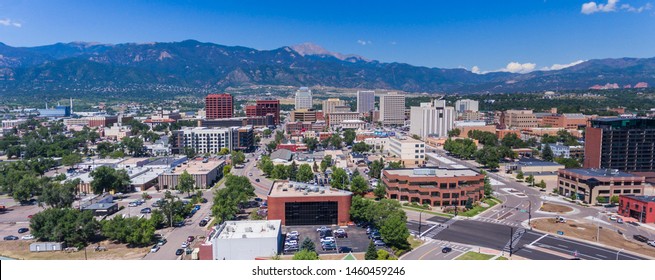 Aerial Pano of Colorado Springs