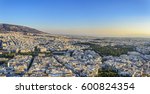 Aerial panorama of Athens city, Greece.