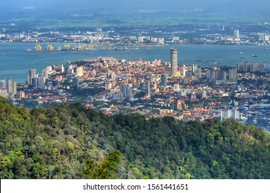 Aerial Panorama Cityscape Georgetown Capital City Stock Photo ...