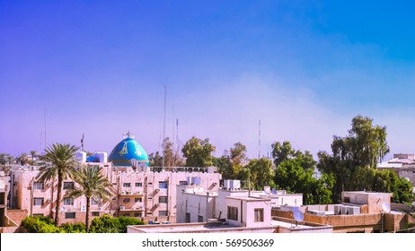 Aerial Panorama Cityscape View To Baghdad, Iraq