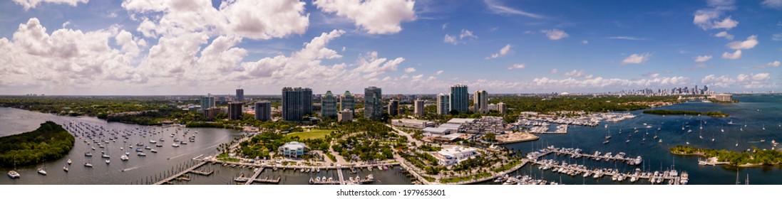 Aerial panorama of Coconut Grove Miami FL USA - Shutterstock ID 1979653601