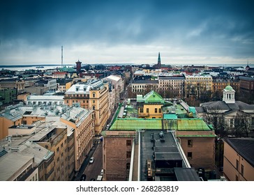 Aerial Panorama Of Helsinki, Finland