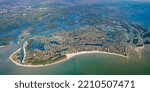 aerial Panorama of Marco Island Florida from approx 6000 feet 2020