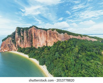 An Aerial Panorama View Of Berhala Island, Sandakan. Sabah. Malaysia. Borneo. One Of The Sandakan's Island With Famous For Tourism To Do Island Hopping And Hiking