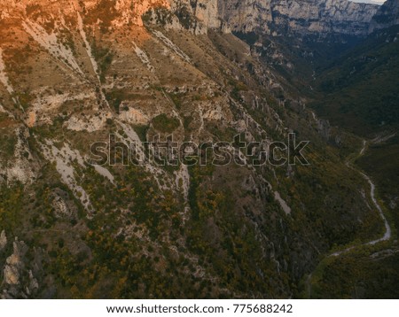 Similar – Landscape with views from the Montserrat mountain in Barcelona