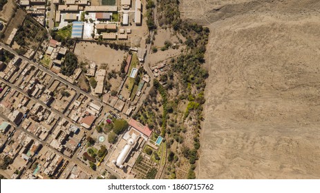 Aerial Panoramic View Of Lunahuana , Cañete, Lima - Peru.