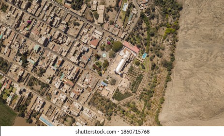 Aerial Panoramic View Of Lunahuana , Cañete, Lima - Peru.