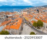 Aerial panoramic view of Rijeka, Croatia