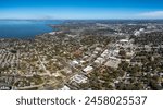 Aerial panoramic view of Winter Garden, Florida, USA. February 14, 2024. 