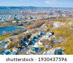 Aerial of Paterson New Jersey 