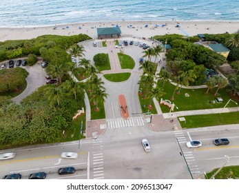 Aerial Photo 1 S Ocean Blvd Parking Boca Raton FL