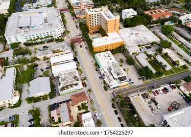 Aerial Photo Atlantic Avenue Delray Beach Florida USA