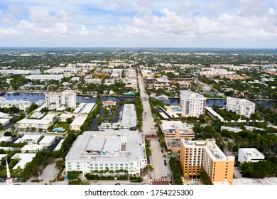 Aerial Photo Atlantic Avenue Delray Beach Florida USA