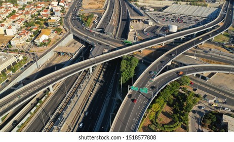 Aerial Photo Attiki Odos Multilevel Junction Stock Photo 1518577808 ...