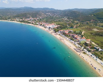 Aerial Photo Beautiful Beach On Sitonia Stock Photo (Edit Now) 1504448837