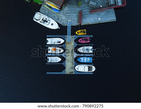 Similar – Image, Stock Photo Aerial View Of Luxury Yachts And Boats In Port At The Black Sea