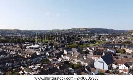 Aerial Photo of Caerphilly Town