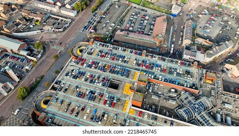 Aerial Photo Of Cars At Castle Courtt Belfast Cityscape Northern Ireland