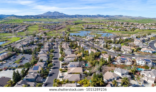 Aerial Photo Community Brentwood California Stock Photo (Edit Now ...