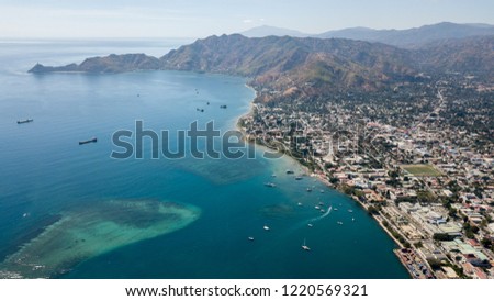 Aerial photo of Dili, Timor-Leste