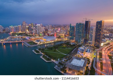 Aerial Photo Of Downtown Miami Florida Usa