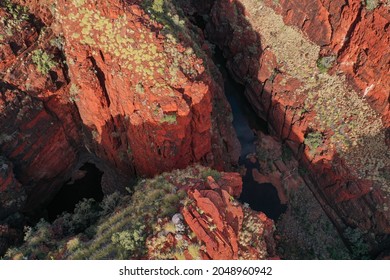 Aerial Photo Of Gorges In Karijini National Park, Pilbara, Western Australia