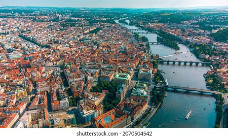 aerial photo of the heart of Prague ... the old town of Prague - Powered by Shutterstock