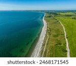 Aerial photo of Holme and Dråby Beach, Ebeltoft, Denmark