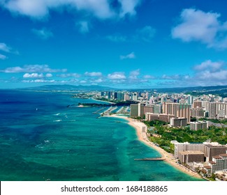 Aerial Photo Of Honolulu Hawaii