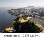 Aerial photo of Ilha da Boa Viagem in Niteroi, Rio de Janeiro