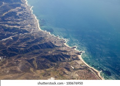 Aerial Photo Of Laguna Beach California And The Orange County Coast.