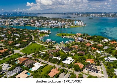 Aerial Photo Miami Bal Harbour Luxury Neighborhood