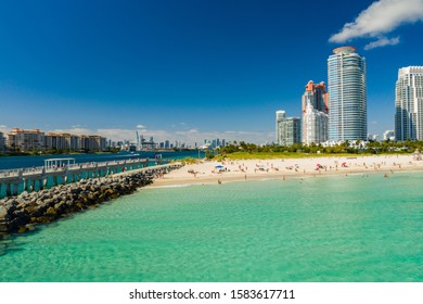 Aerial Photo Miami Beach By The Fishing Pier