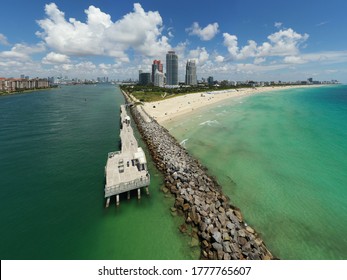 Aerial Photo Miami Beach Fishing Pier