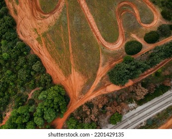 Aerial Photo Of Motocross Track