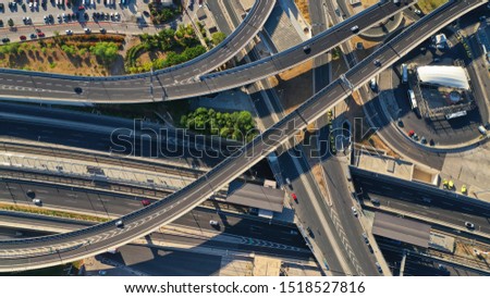 Similar – Image, Stock Photo motorway junction Evening