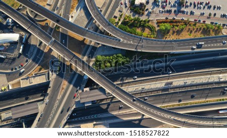 Similar – Image, Stock Photo motorway junction Evening