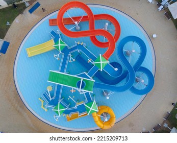 Aerial Photo Of On Empty Water Park