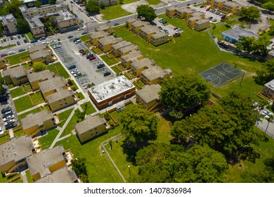 Aerial Photo Overtown Miami Section 8 Government Housing